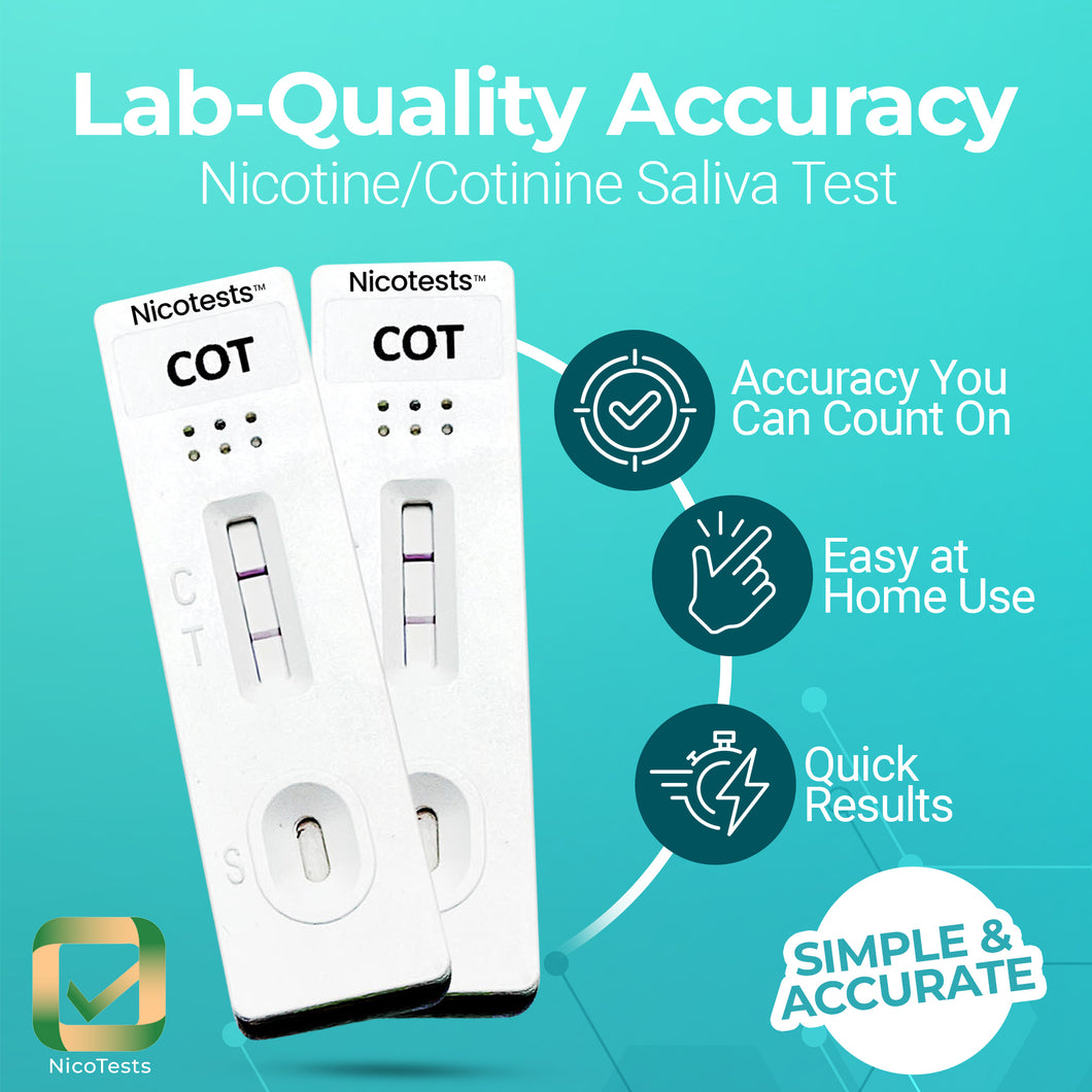 Extra-Sensitive Nicotine Saliva 30 ng Test Kit